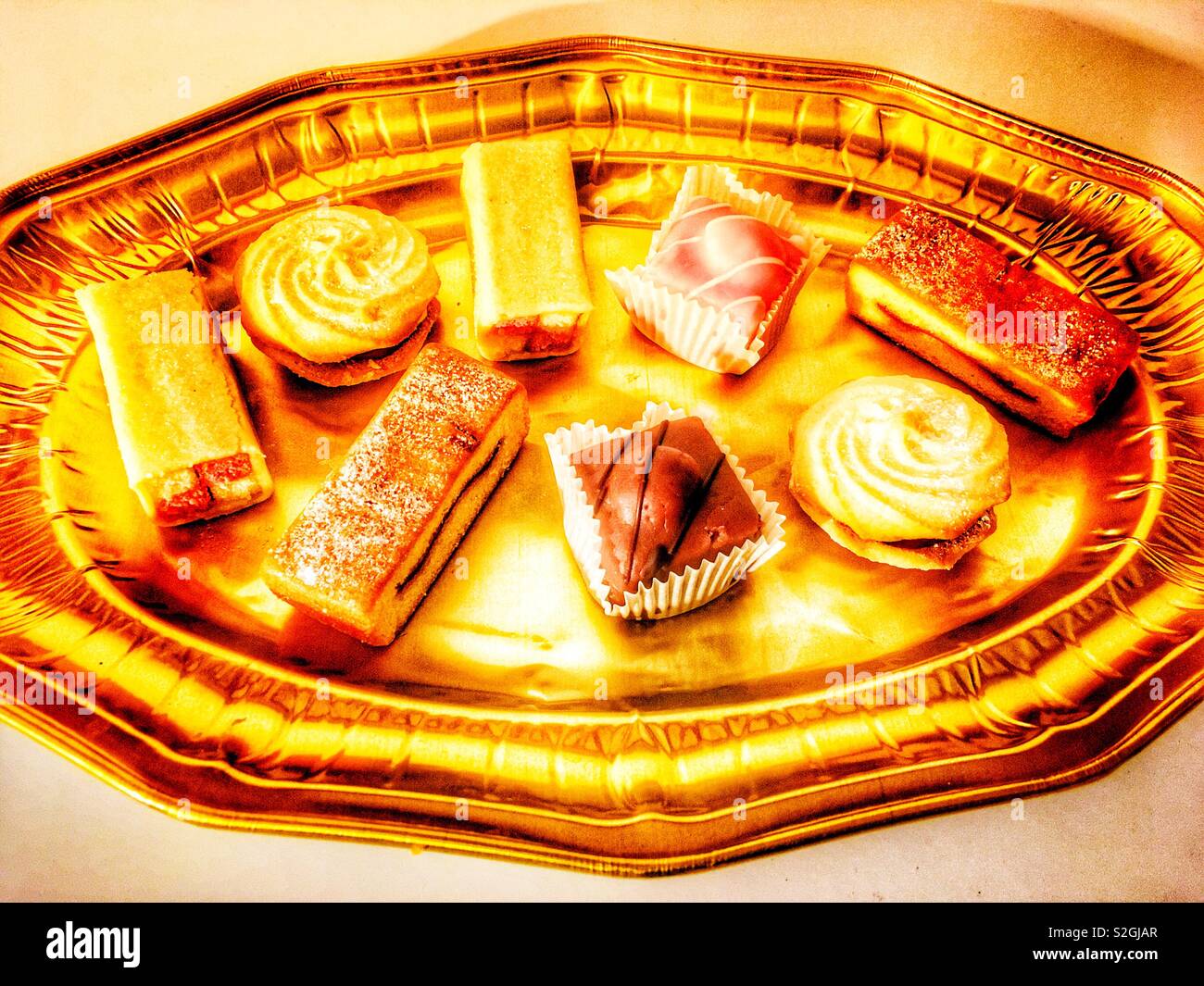 Sélection de Mr Kipling gâteaux Banque D'Images