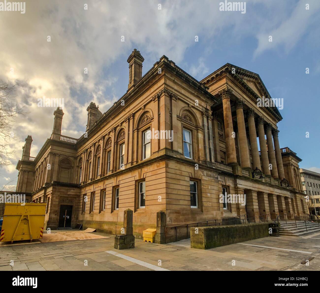 Hôtel de Ville de Paisley. L'Écosse. UK. - Image de stock capturée avec un smartphone