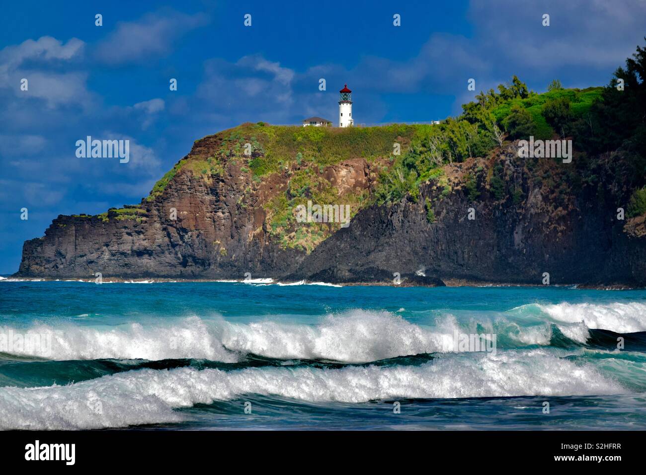 Le phare de Kilauea - Image de stock capturée avec un smartphone