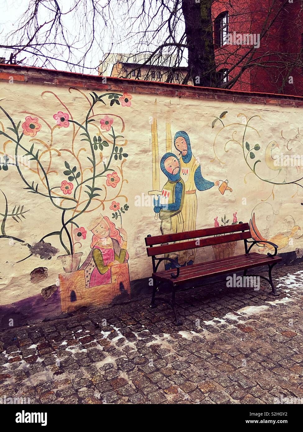 Banc de l'oeuvre - Image de stock capturée avec un smartphone