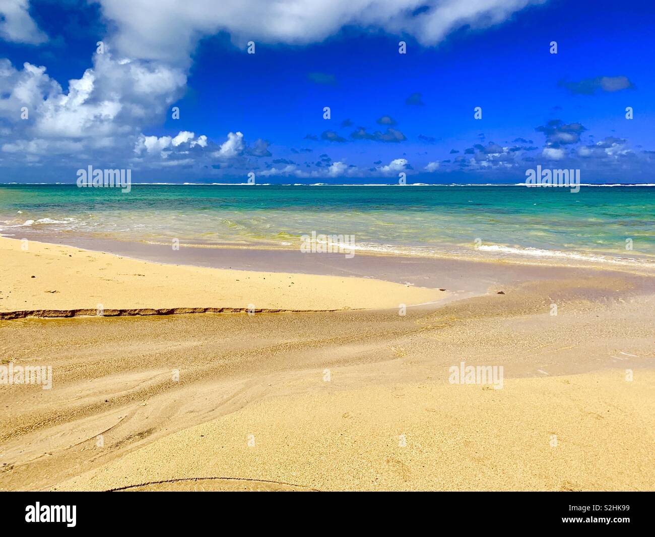 Plage de sable à Hawaï Banque D'Images