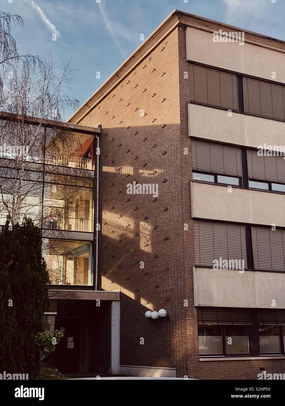 Bâtiment moderniste à Mechelen Belgique Banque D'Images