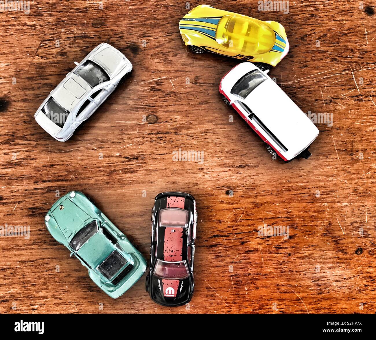 Autos miniatures - Image de stock capturée avec un smartphone