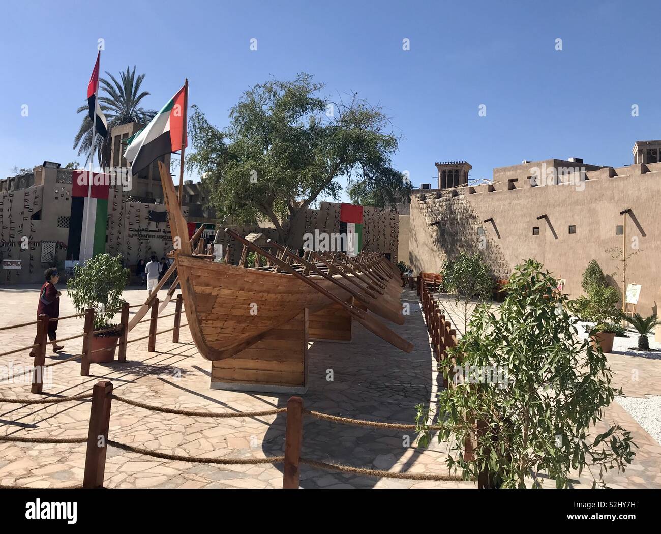 Al Bastakiya vieux Dubai Banque D'Images