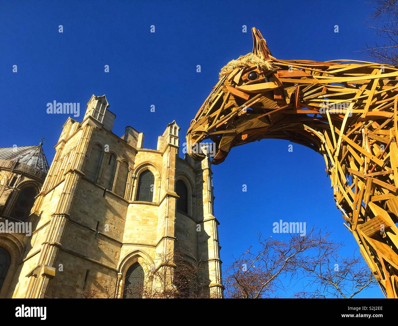 La Cathédrale de grignotage cheval Banque D'Images