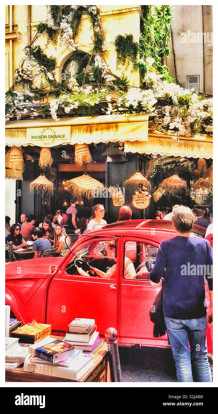 Paris Scène de rue. Banque D'Images
