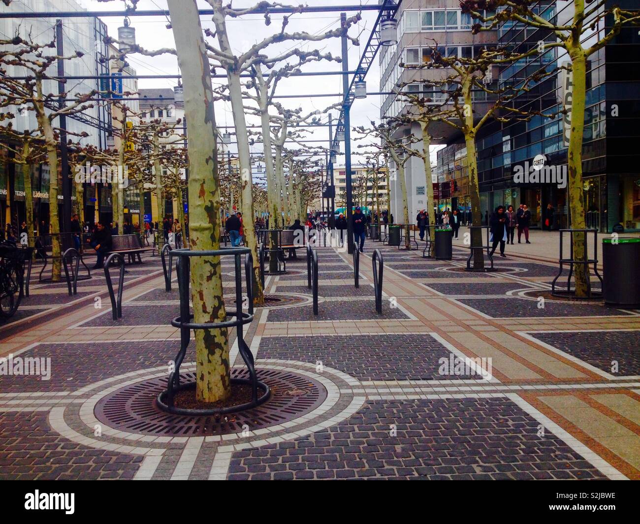 Frankfurt am Main. Zeil Strasse Banque D'Images