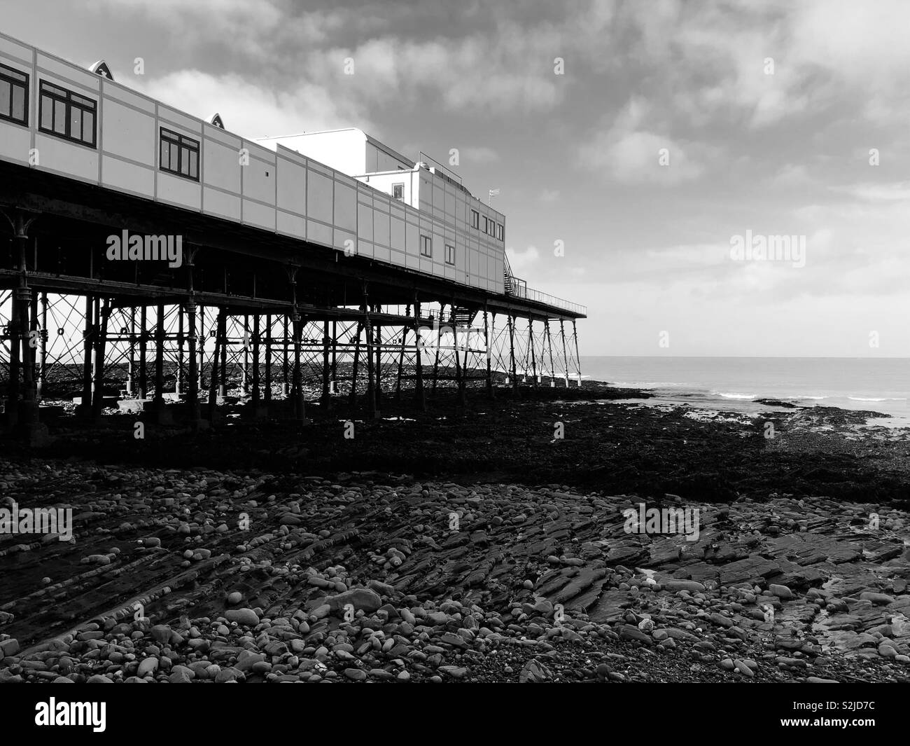 Jetée de Aberystwyth, Pays de Galles - Image de stock capturée avec un smartphone