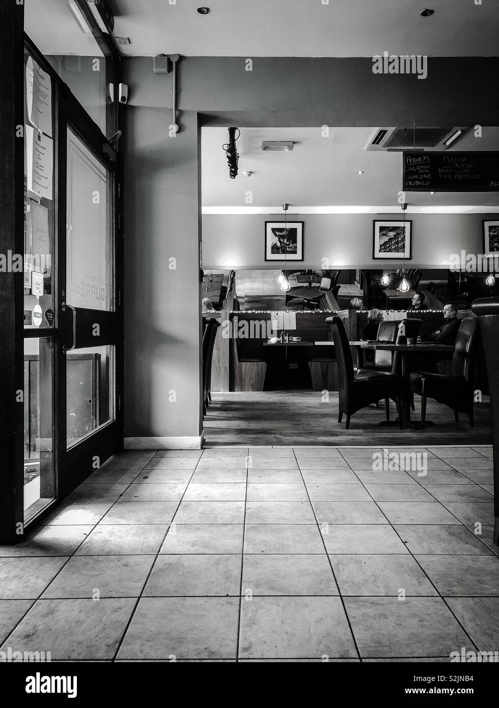 Cafe de l'intérieur. Glasgow. L'Écosse. UK. Banque D'Images