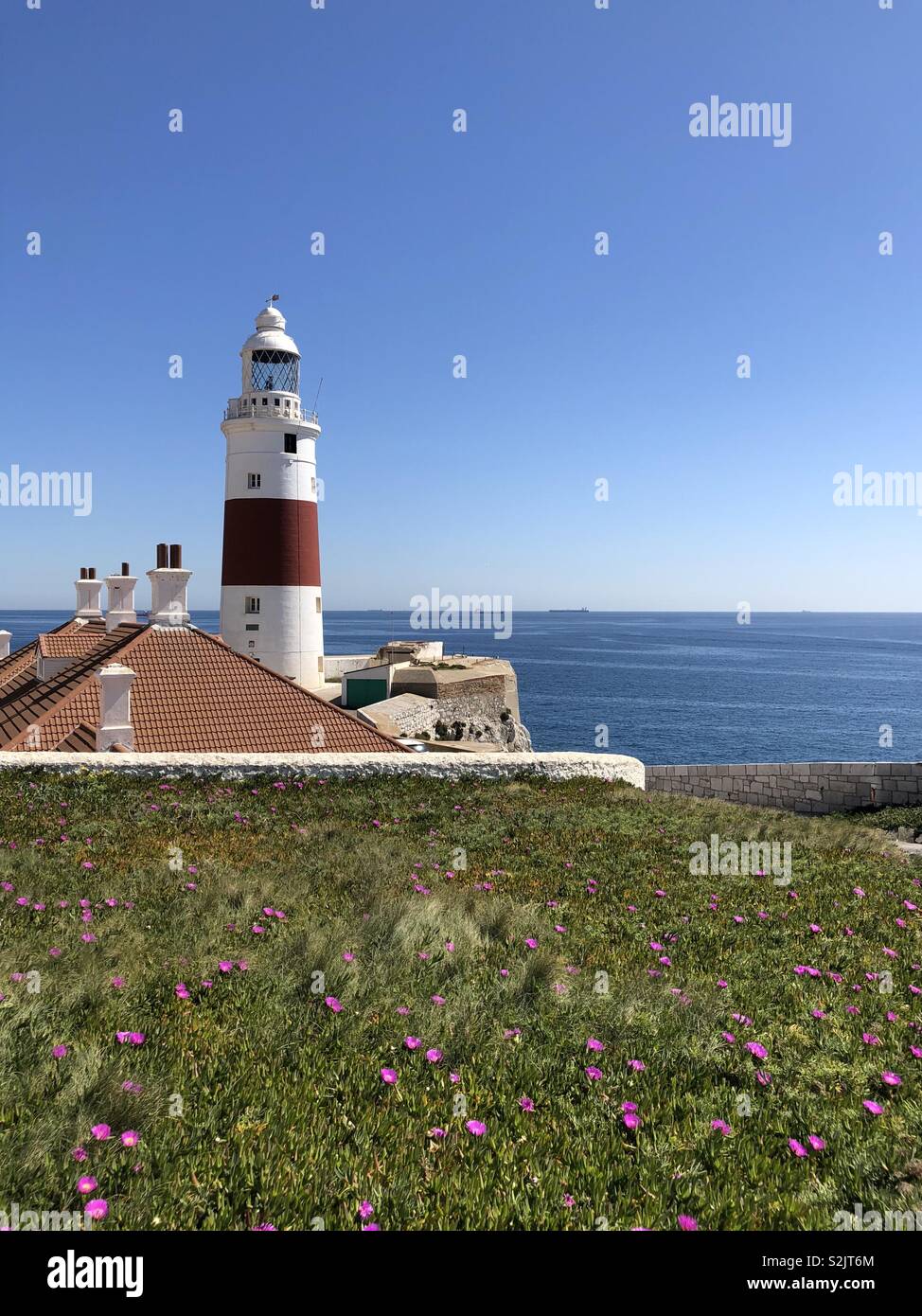 Europa Point Lighthouse à Gibraltar - Image de stock capturée avec un smartphone