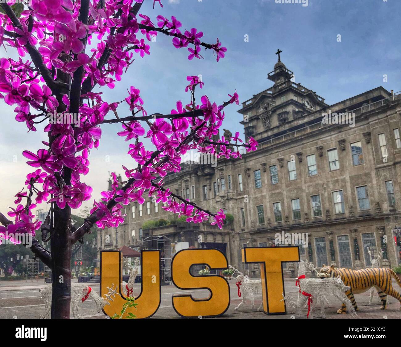 Université de Santo Tomas, à Manille aux Philippines - Image de stock capturée avec un smartphone