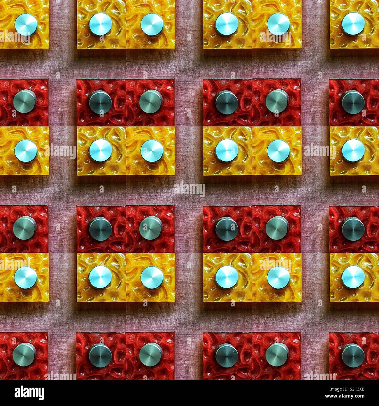 Panneaux de murs colorés - Image de stock capturée avec un smartphone