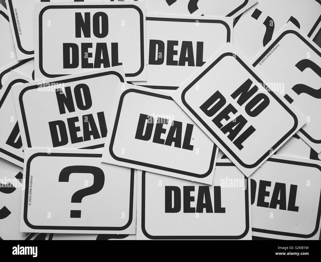 Deal or no deal Brexit débat. Extension de l'UE Banque D'Images
