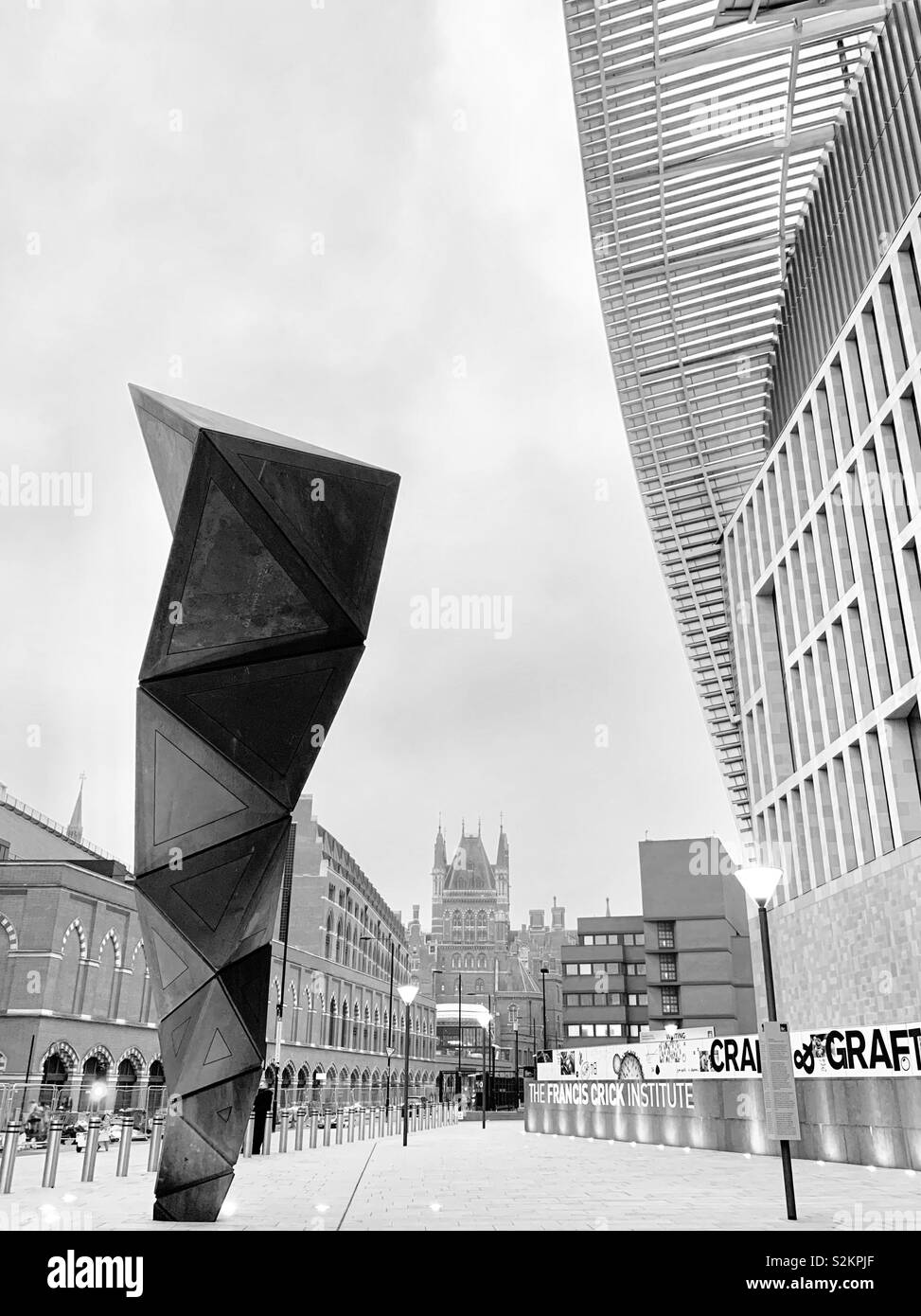 Londres, UK - 7 Avril 2019 : Francis Crick l'Institut. - Image de stock capturée avec un smartphone Londres, UK - 7 Avril 2019 : Francis Crick l'Institut. - Image de stock capturée avec un smartphone