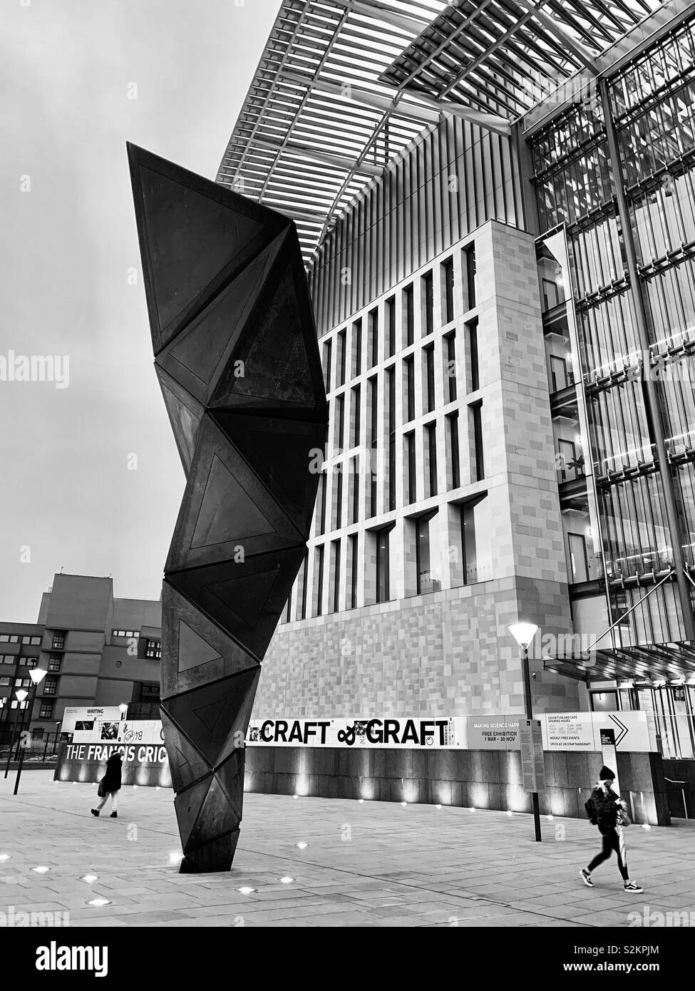 Londres, UK - 7 Avril 2019 : Francis Crick l'Institut. - Image de stock capturée avec un smartphone Londres, UK - 7 Avril 2019 : Francis Crick l'Institut. - Image de stock capturée avec un smartphone