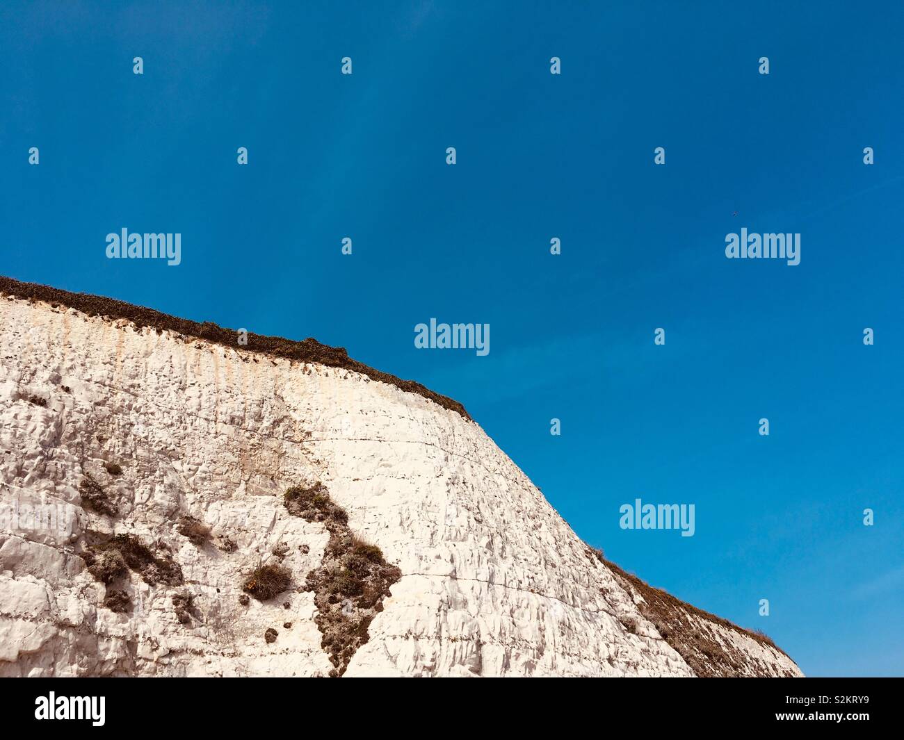 Falaise et ciel bleu - Image de stock capturée avec un smartphone