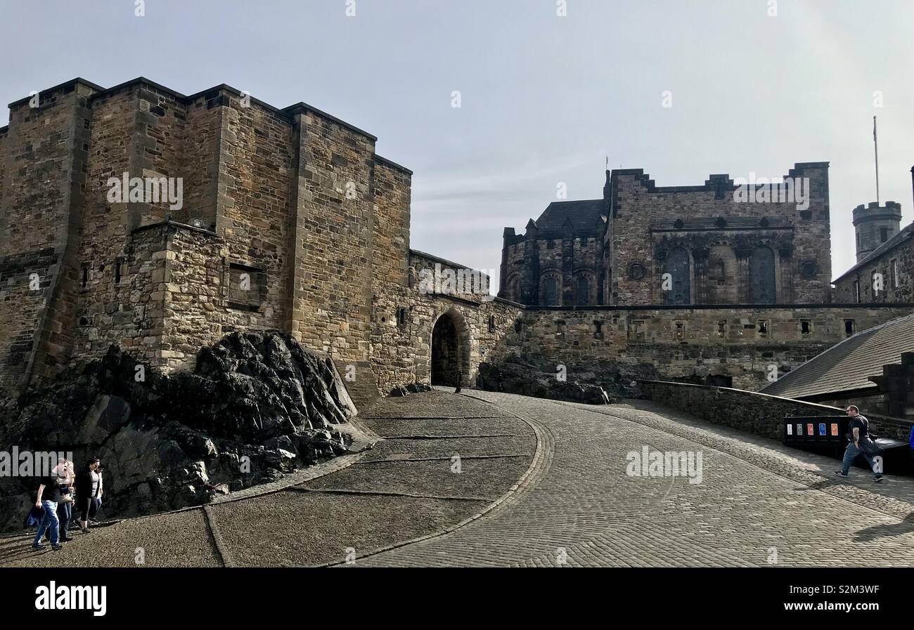 Le Château d'Édimbourg - Image de stock capturée avec un smartphone