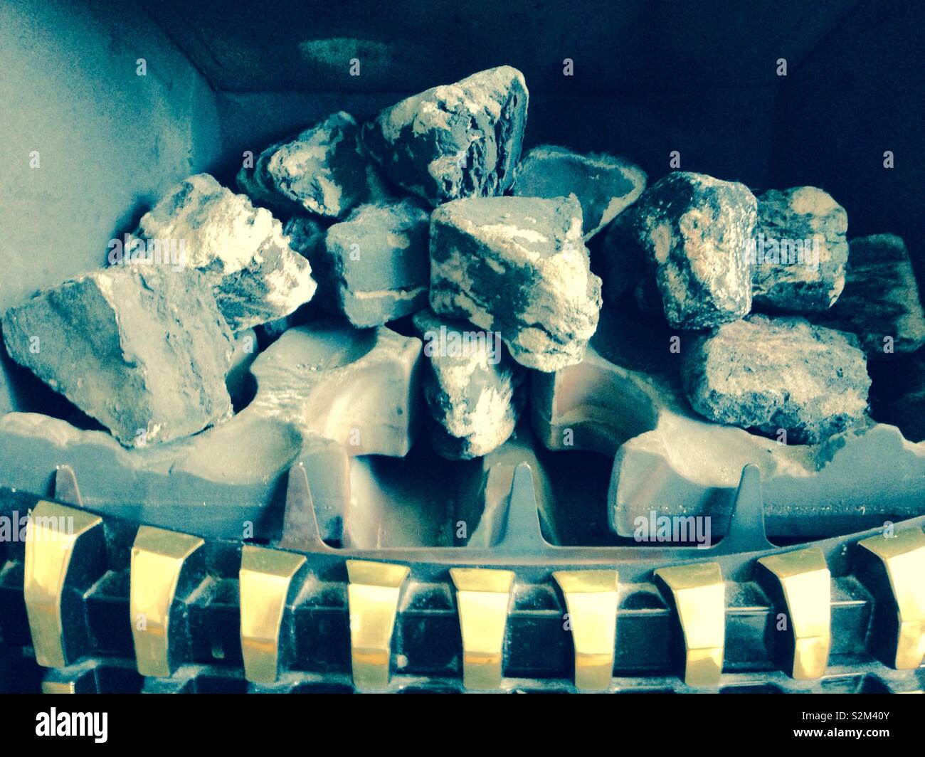 Foyer au gaz Banque D'Images