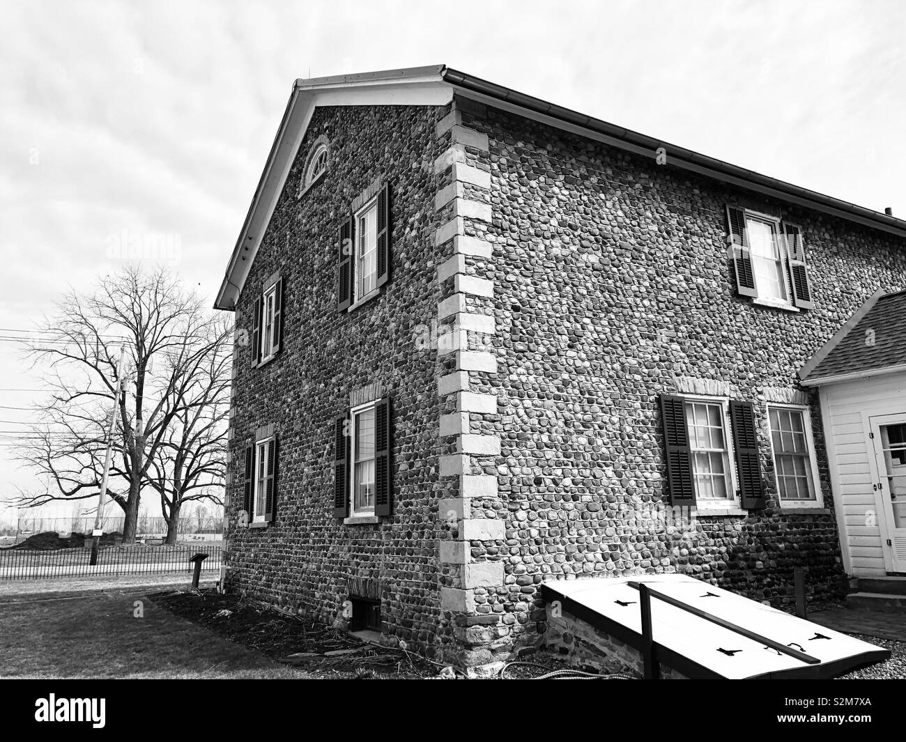 Chambre pavée historique vers 1830 Banque D'Images