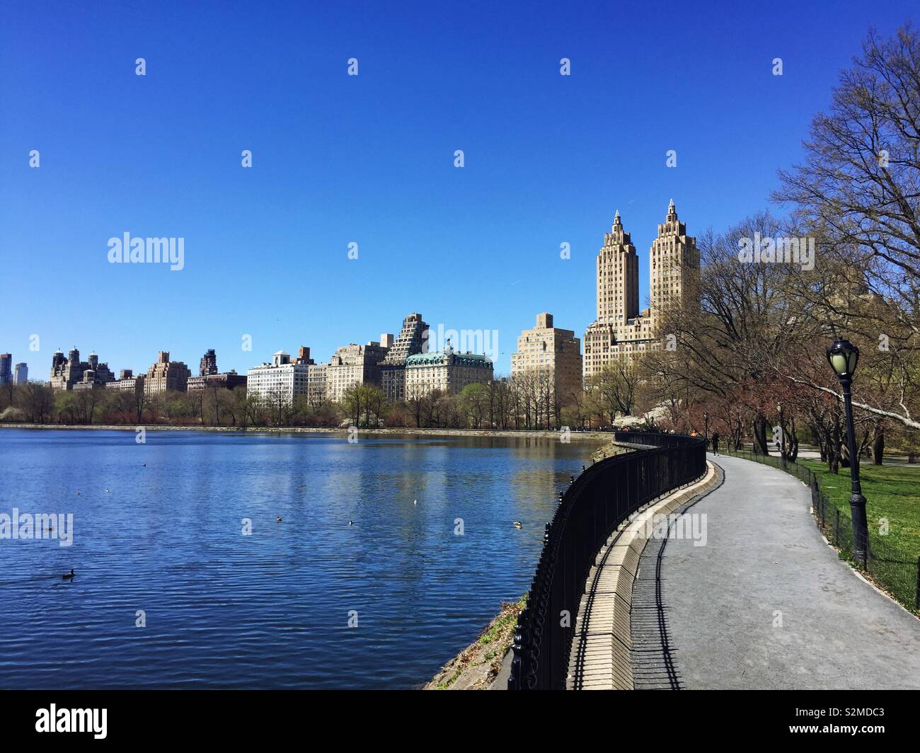 Central Park, Upper Manhattan, New York City, USA - Image de stock capturée avec un smartphone