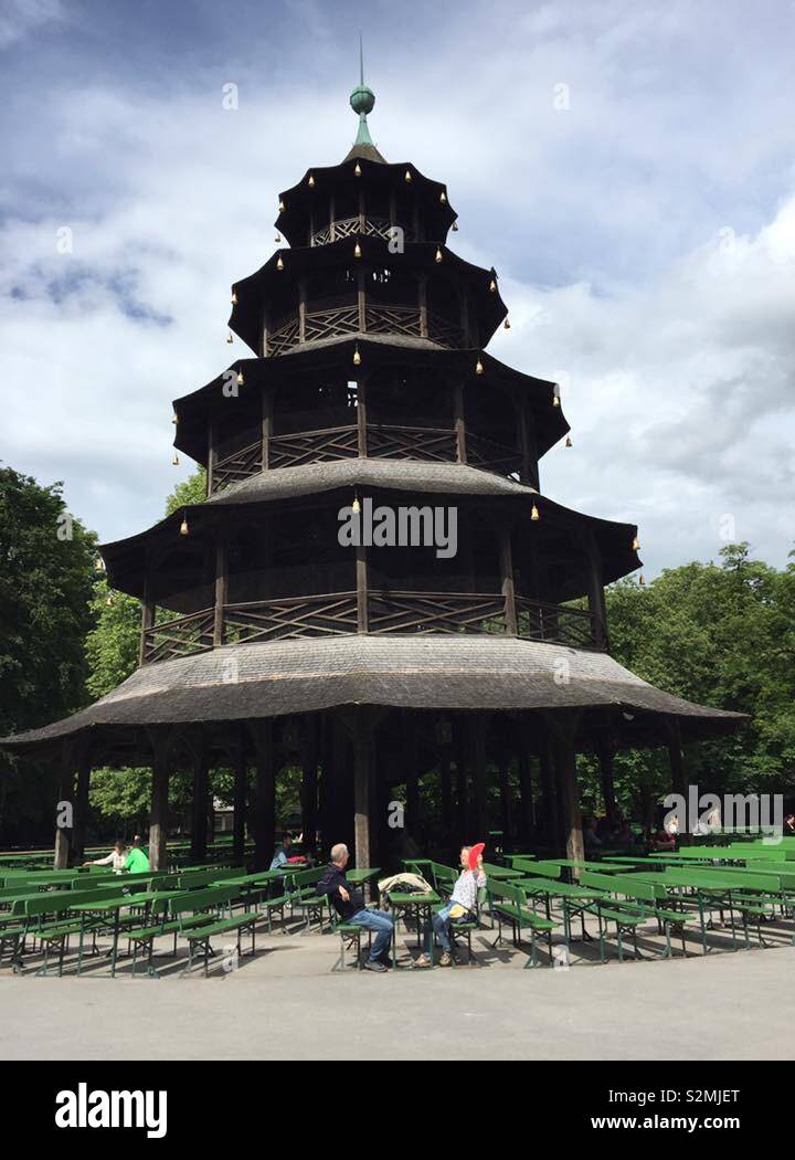 La pagode de Munich Banque D'Images