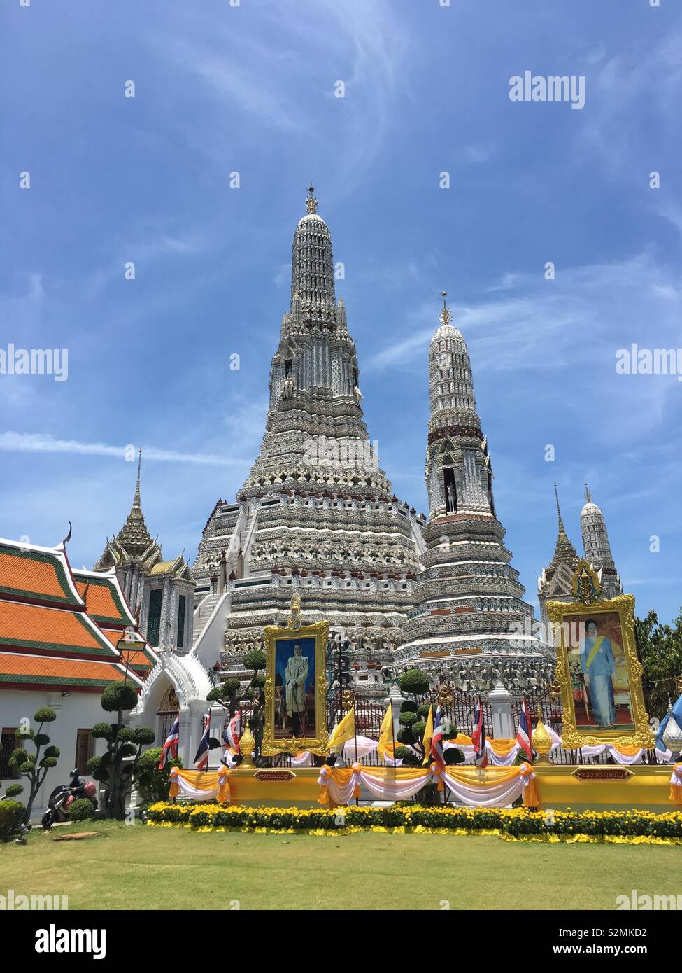 La Thaïlande se prépare à la couronne du Roi Maha Vajiralongkorn Banque D'Images