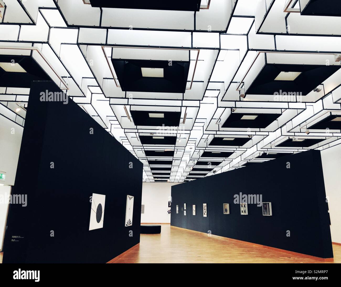 Intérieur du Musée d'Art de Reykjavík Kjarvalsstaðir Banque D'Images