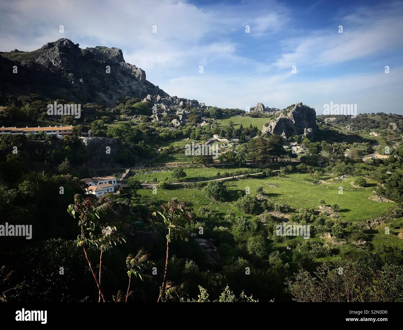 Dans les montagnes de Grazalema, Cadiz, Andalousie, Espagne Banque D'Images