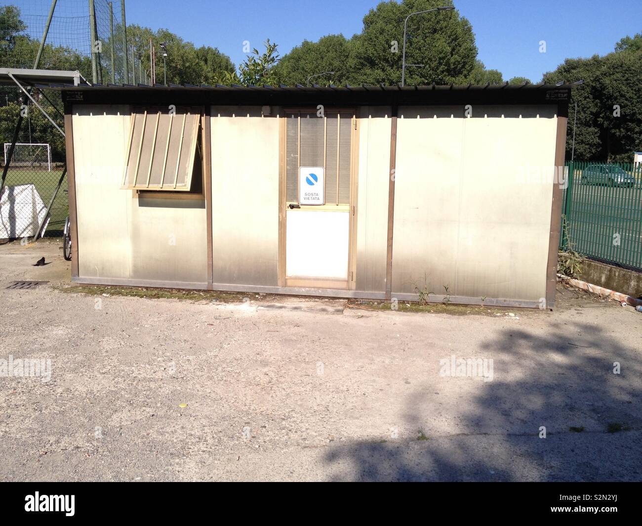 Bureau mobile à Milan Banque D'Images