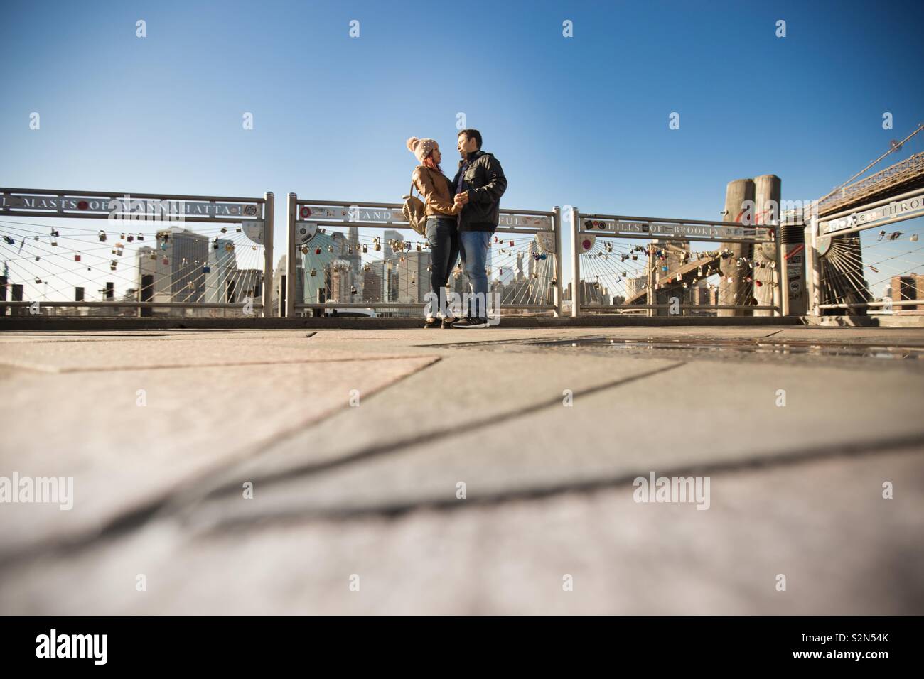 Portrait d'un couple à New York Banque D'Images