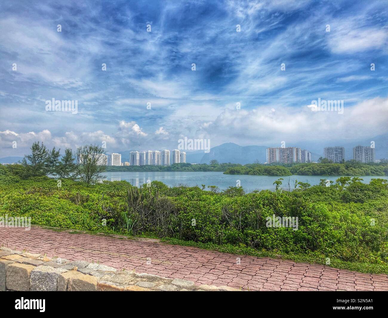 Barra da Tijuca, un quartier de Rio de Janeiro, Brésil. Banque D'Images