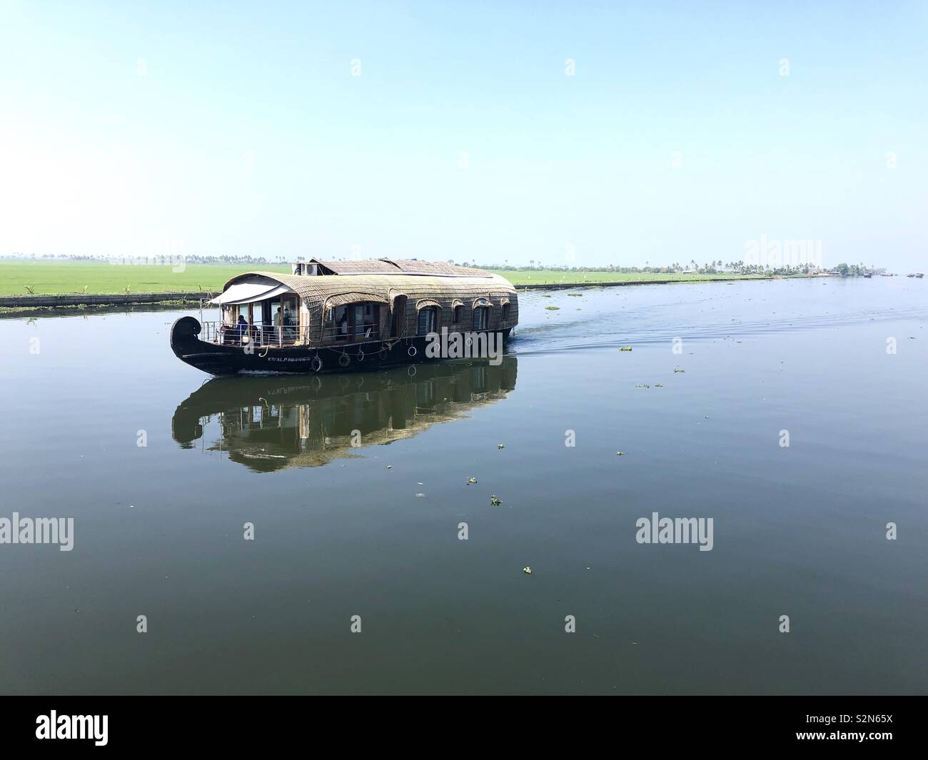 Bateau maison Banque D'Images