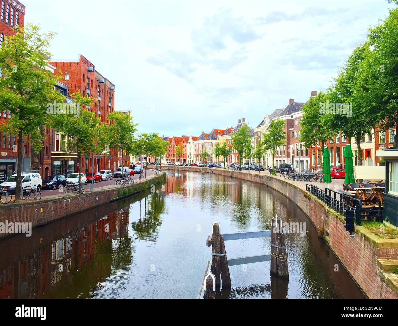 Groningen, Pays-Bas Canal Banque D'Images