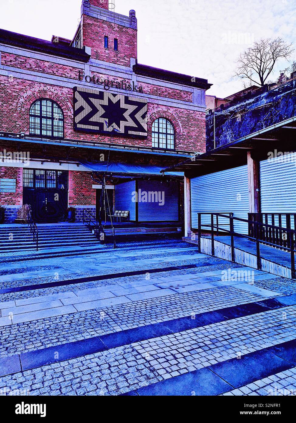 Fotografiska la Swedish Museum of Photography, Södermalm, à Stockholm, Suède, Scandinavie - Image de stock capturée avec un smartphone