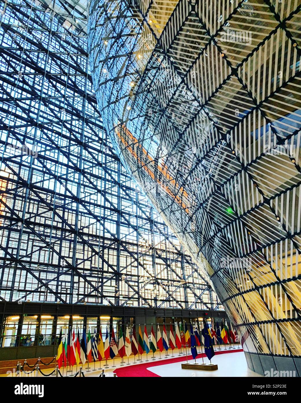 Le bâtiment du Conseil européen Banque D'Images
