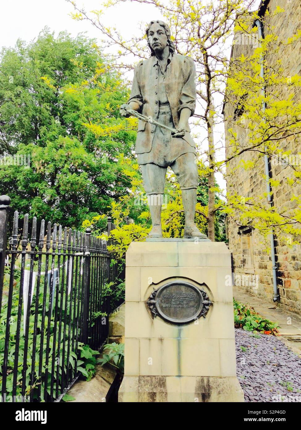 Thomas Chippendale Statue en Otley Banque D'Images