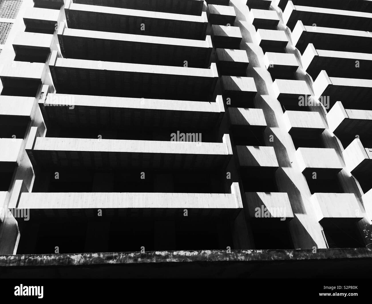 La façade de l'immeuble Beyrouth Liban Moyen Orient - Image de stock capturée avec un smartphone