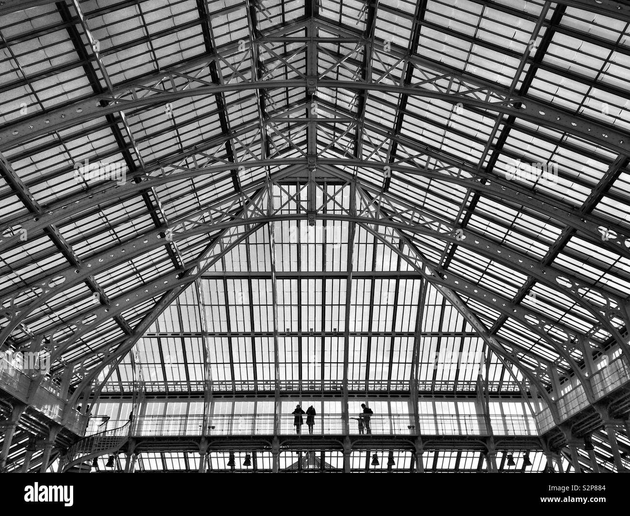 Le toit en verre de la Chambre dans les jardins de Kew, Angleterre Banque D'Images