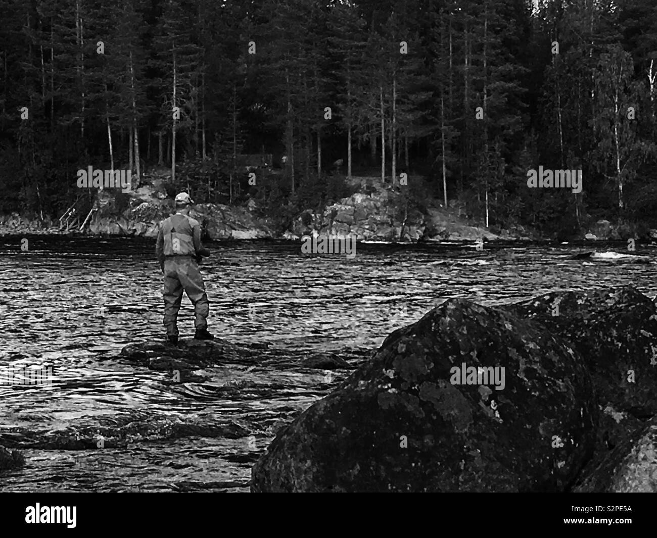 La pêche en Suède Banque D'Images