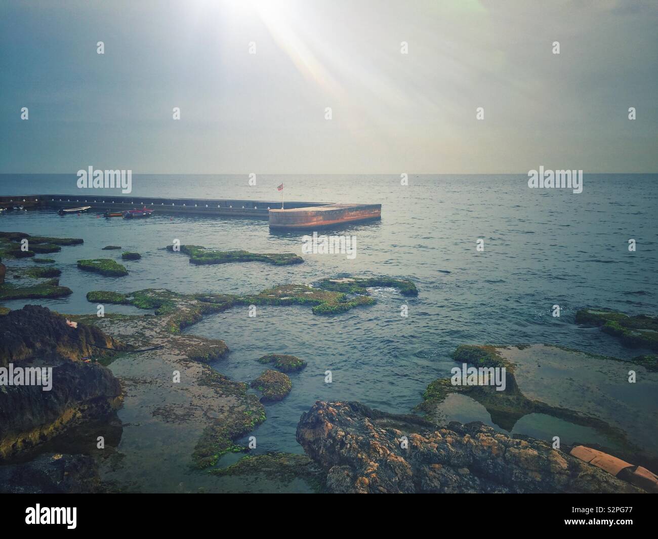 Plage de la Méditerranée Banque D'Images