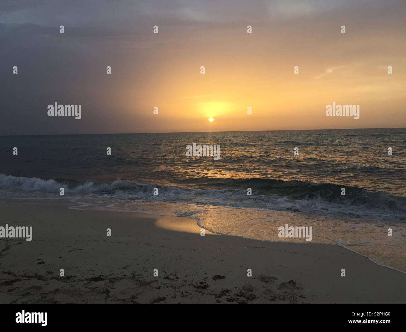 Coucher de soleil sur l'Afrique, l'Égypte. Banque D'Images