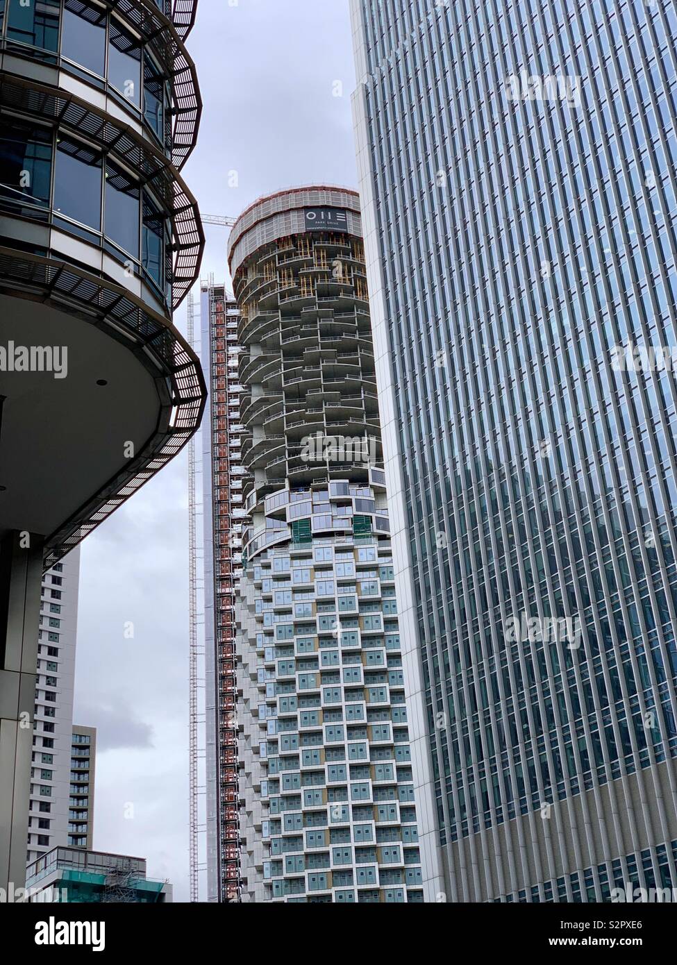 Londres, Royaume-Uni - 15 juin 2019 : Canary Wharf de gratte-ciel. Banque D'Images