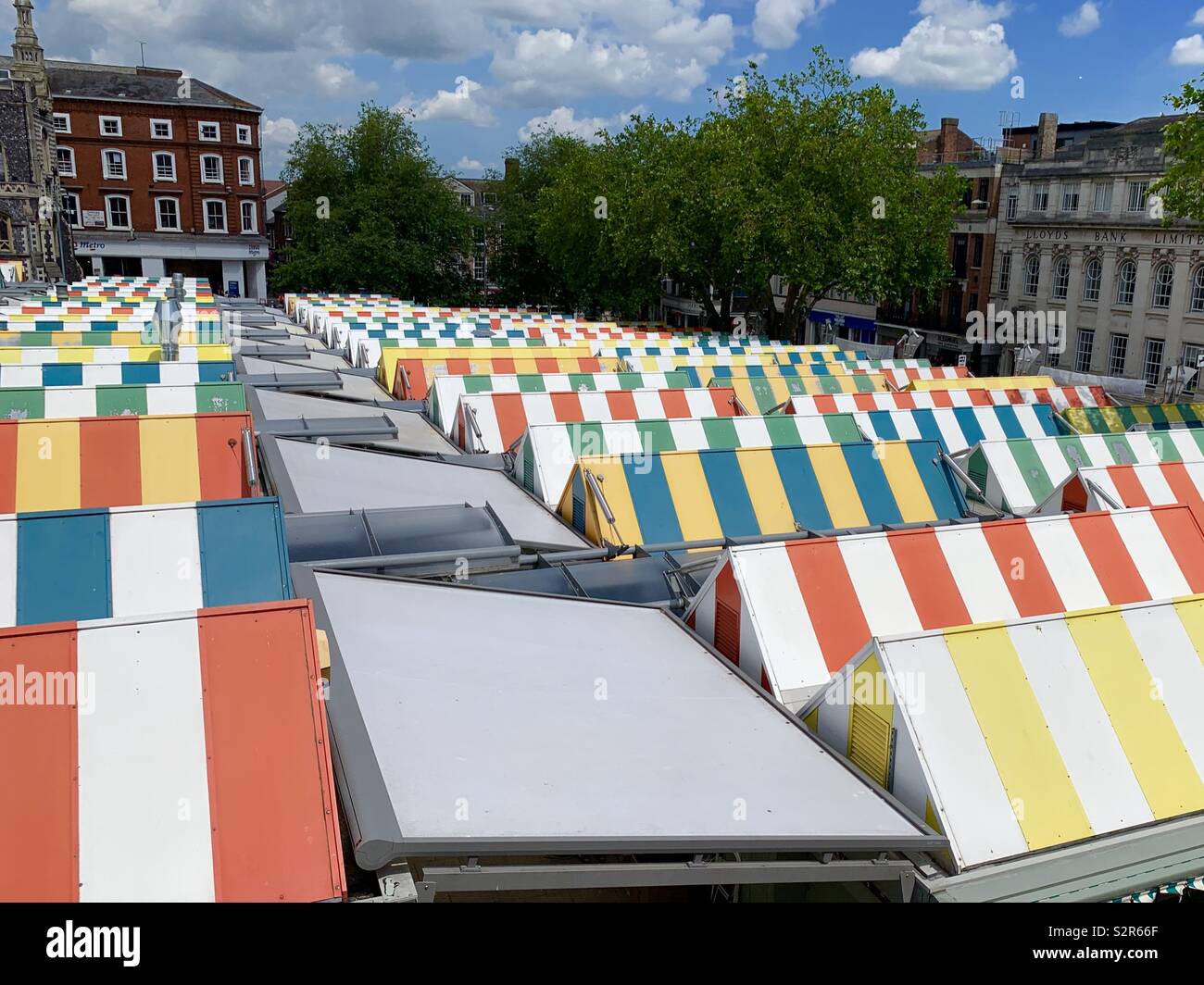 Marché de Norwich. - Image de stock capturée avec un smartphone