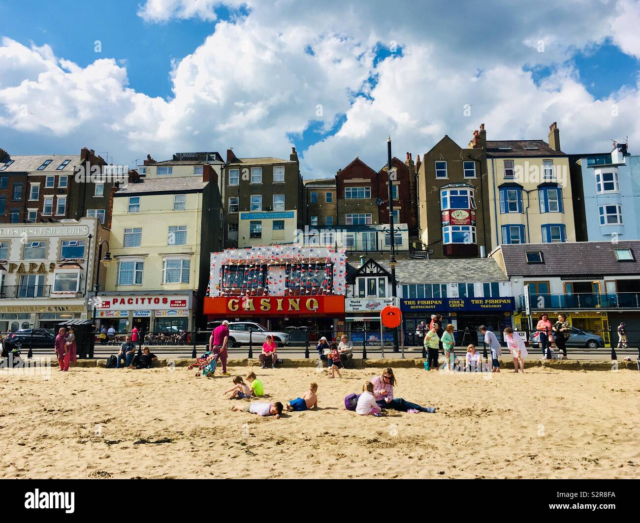 Ville balnéaire de Scarborough, Yorkshire, Royaume-Uni Banque D'Images