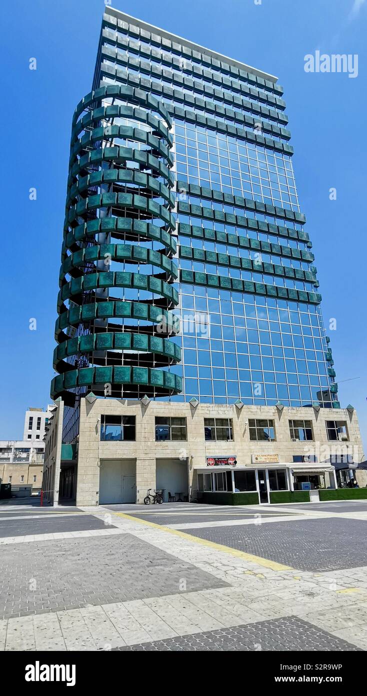 Aviv Towers à Tel-Aviv. Banque D'Images