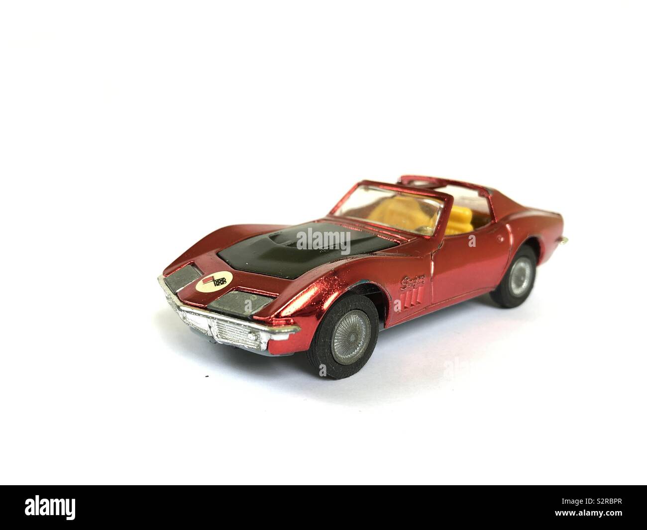 Chevrolet Corvette voiture jouet - Image de stock capturée avec un smartphone