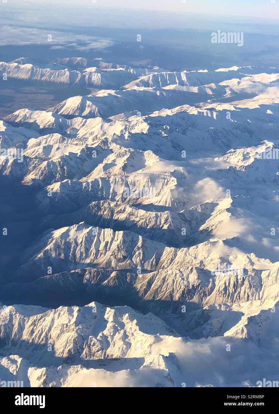 Alpes du Sud - ile sud Nouvelle Zelande - Image de stock capturée avec un smartphone