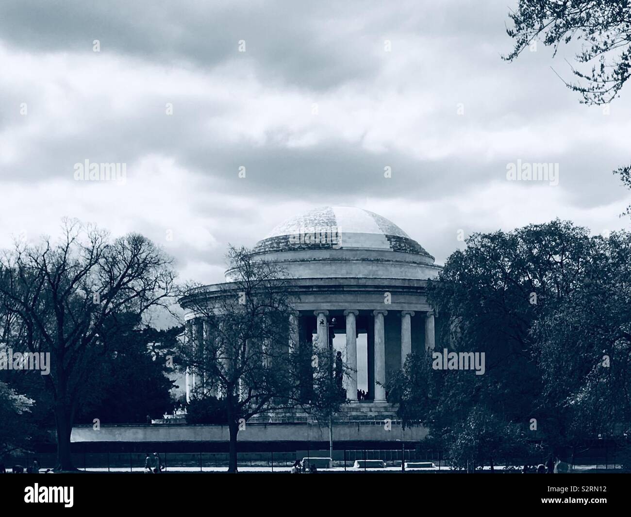 Lincoln noir et blanc - Image de stock capturée avec un smartphone