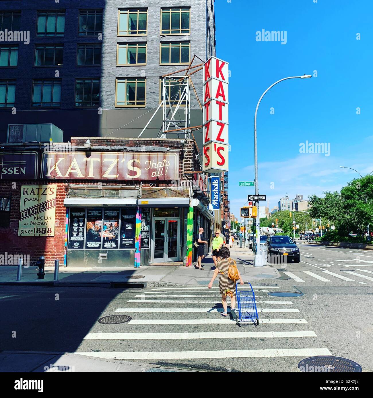 Katz,s Delicatessen, Lower East Side, New York City - Image de stock capturée avec un smartphone