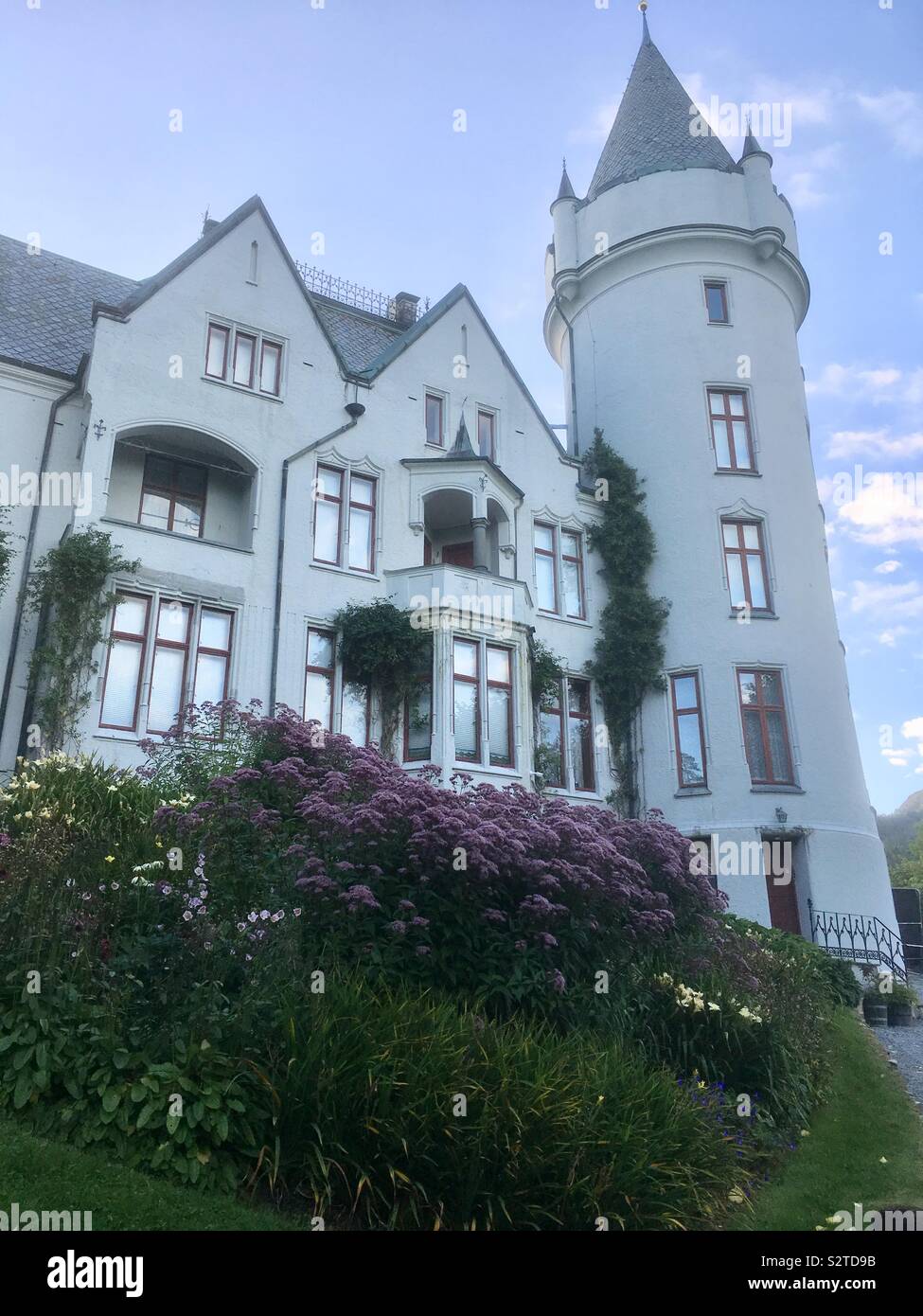 Le résident du roi i Bergen, Norvège, Gamlehaugen (l'ancienne colline). Banque D'Images